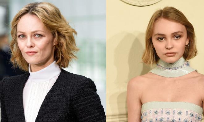 Vanessa Paradis And Lily-Rose Depp look alike